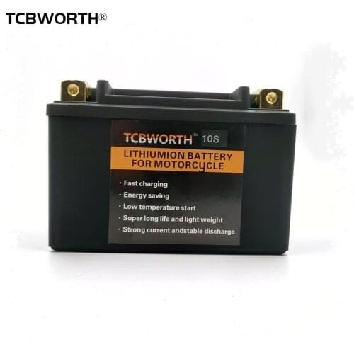 TCBWORTH 12V Lithium Motorcycle Starter Battery 10S 10Ah CCA 420A 14S 14Ah CCA 480A LiFePO4 Scooter Engine Motor Start Battery
