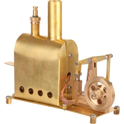 11.3 X 4.5 X 10CM Mini Pure Copper Steam Engine Model With Boiler Creative Gift Set For Kids Adults High Quality