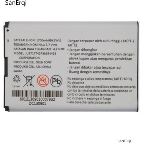 1700mAh/6.3Wh 3.8V Li3717T42P3h654458 Replacement Battery For ZTE MF63 AC60 EUFI890 AR918B Mobile Rechargeable Li-Ion battery
