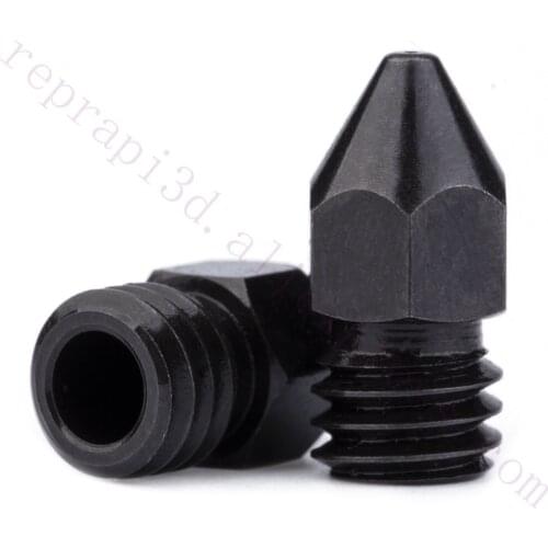 2pcs High Temperature Hardened tool Steel Nozzle 0.4mm for Zortrax M200 M300, Afinia H479, H480, Tier Up Plus 2 3D Printer