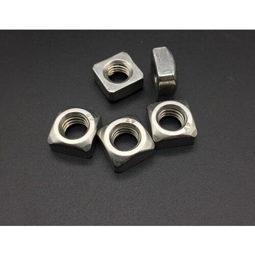20pcs M3 M4 M5 M6 M8 304 Stainless Steel Square Nuts square nuts