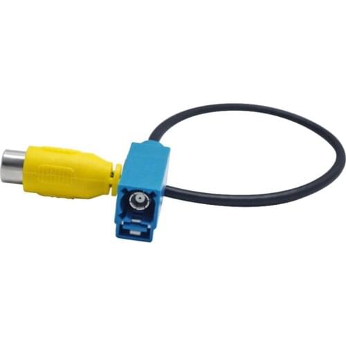Car Reversing Camera Navigation Video Input Cable Adaptor Fakra RCA Cable Plug For Mercedes-Benz E280/E300/GLK