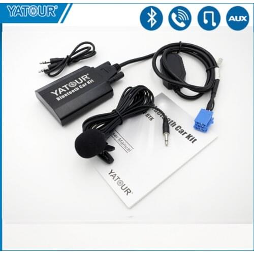 Yatour Car Bluetooth AUX Kit for Renault Megane Laguna Scenic Siemens VDO Dayton 8-pin Mp3 Player CD changer adapter YTBTK