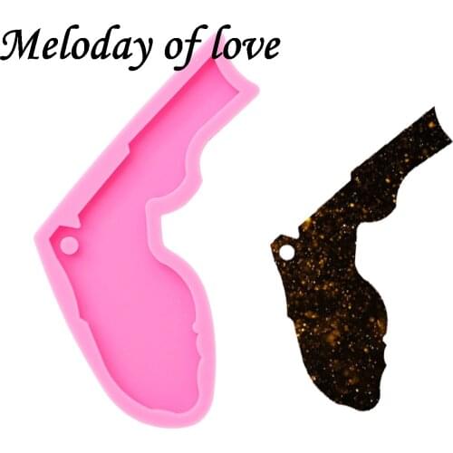 Shiny Florida state keychain molds for keychains DIY epoxy model resin keychain mold silicone rubber DY0207