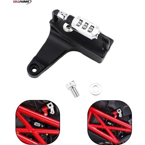 Motorcycle Helmet Lock Anti-Theft PIN Locking Secures For Ducati Monster 696 Monster 796 Monster 1100 2009-2010 (Non EVO model)