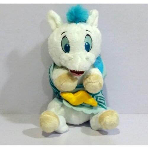 Disney Hercules Babies Pegasus With Blanket Swaddle Towel White Horse Plush Toy Stuffed 25CM 10'' Baby Kids Toys for Children
