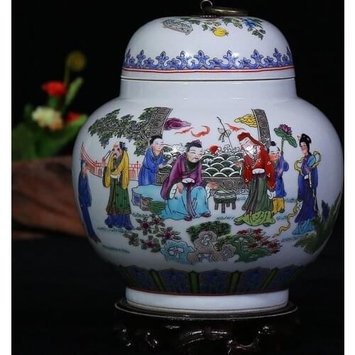 GUCI Jingdezhen ceramics pastel storage tank caddy modern living room decoration simple decoration crafts Home Furnishing