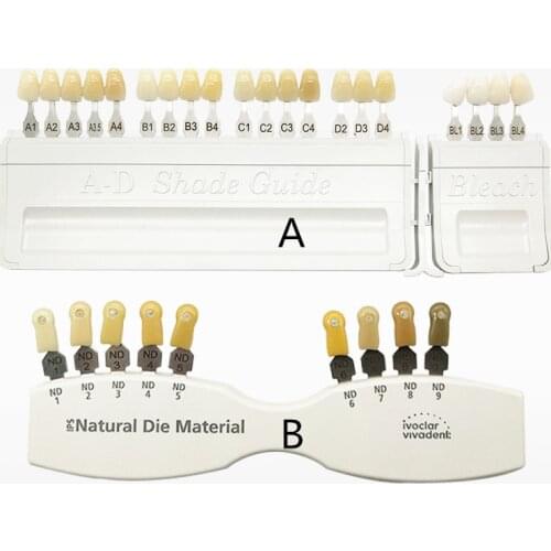 Porcelain Dental Teeth Denture tooth colorDental model Oraltooth teeth Classical porcelain teeth color shade guide