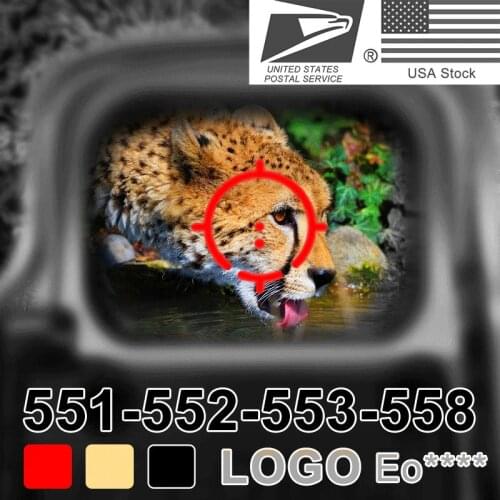 Red dot holographic telescopic sight, 551, 552, 553, 558, hunting telescopic sight, Red Dot, reflex sight with 20mm mount for