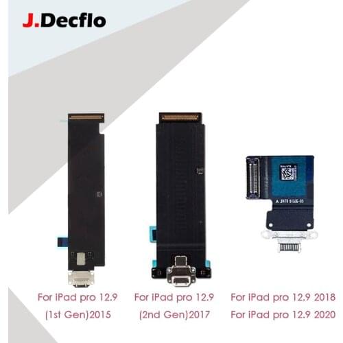 JDecflo Charging Port Flex Cables For iPad Pro 12.9 inch Charger Flex Cable Charging Flex For iPad Pro 12.9 2015 2017 2018 2020