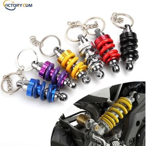 JDM NOS Keychian Metal Big Shock Absorber Keychain Car AutoTuning Parts Key Chain Shock Absorber