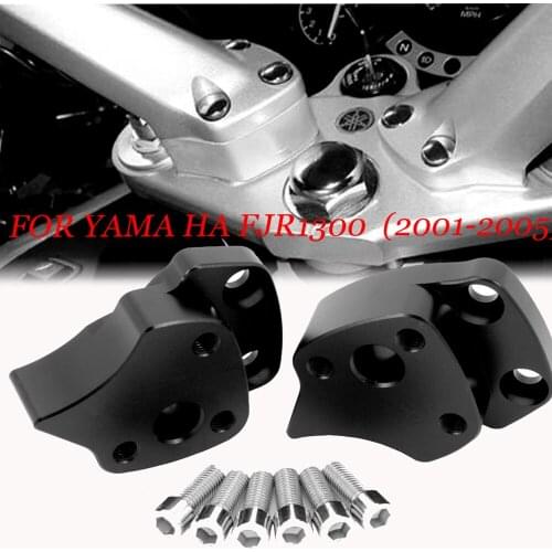 Suitable for Yamaha FJR1300 FJR 1300 2001-2005 motorcycle CNC handlebar riser gasket kit, handlebar riser aluminum mounting clip