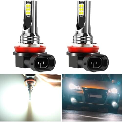 2pcs H8 H11 Car CSP LED Fog Lights Bulbs for Geely Vision SC7 MK CK Cross Gleagle SC7 Englon SC3 SC5 SC6 SC7 Panda