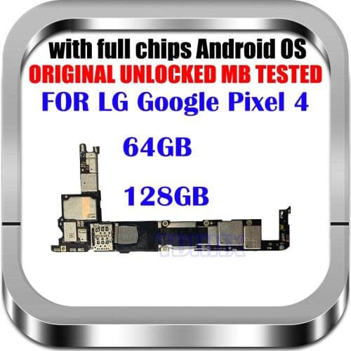 For Google Pixe4 Pixel 4 Logic Board Motherboards LBS With FUll Chips MB LBS Original Mainboard Motherboard Circuits Flex Cable