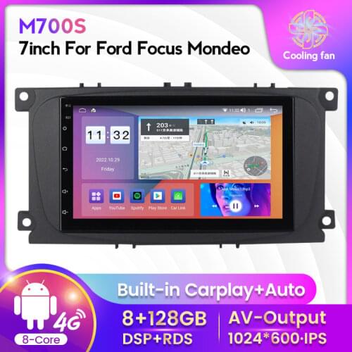 MEKEDE Android GPS Navigation car stereo For Focus Galaxy Mondeo Kuga C-Max Fusion 7 inch Audio car radio FM/carplay/wifi/4g sim