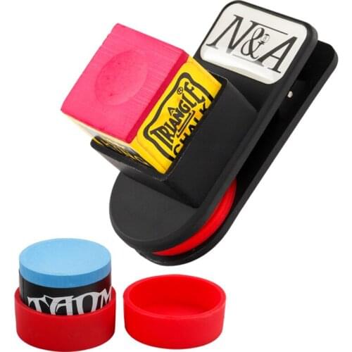 NA Chalk Holder Magnetic Billiard Pool Cue Snooker Chalk Holder Silent Round Square Carrying Holder Billiards Accessories