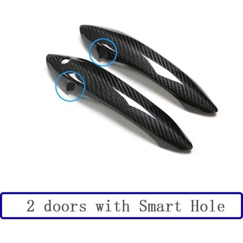 For Accessories 100% real carbon fiber Auto outer door handle cover