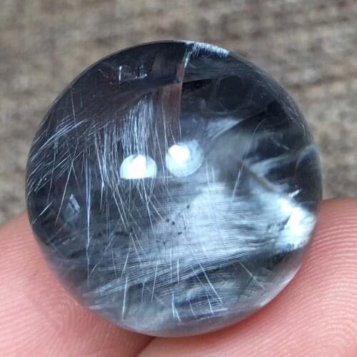 Natural Brookite Pla tinum Rutilated Quartz Ball Sphere Shape Reiki Pendant Woman Man 18mm AAAAA Fashion Charming Certificate