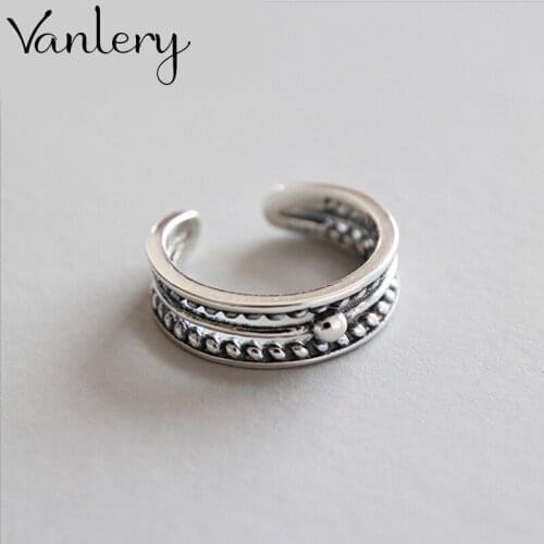 New Arrivals Charming Layer Beads Ring for Women Boho Knuckle Party Rings Gothic Punk Jewelry Gifts for Girls 2021
