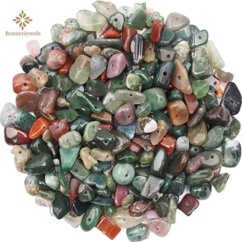 Stone Wholesale Natural Beads 5-8mm Irregular India Agates Gravel Beads For Jewelry Making Chip Beads Fit Diy Bracelet