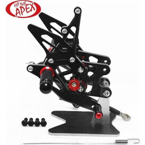 Full Set Aluminum Alloy Rear sets for SUZUKI GSX-R1000 2007 2008 CNC Adjustable Reverse Lightweight Footrest Rearsets GSXR1000