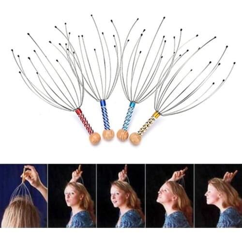 Octopus Head Scalp Massage Brush Neck Body Head Scalp Massager Stress Release Relax Massage Body Tens Massage for the Head