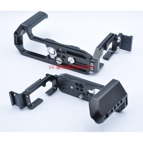 Xt4 Extended Adjustable Vertical Quick Release L Plate/Bracket Holder hand Grip with hotshoe for Fujifilm Fuji X-T4 RRS tripod