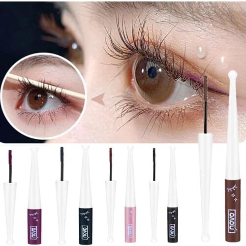 4D Mascara Volume Lash Mascara Silk Fiber Brown Eyelash Waterproof Extension Thick Long Curling Lengthen Eyelash Cosmetic