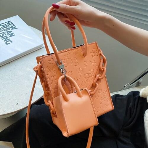 Women Small Handbag And Purse 2021 Shoulder Bags For Female Crossbody Messenger Bag Pu Leather Ladies Totes Bolsa Feminina 2 Pcs