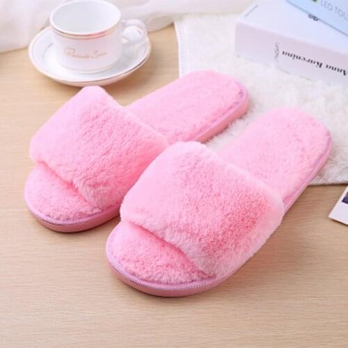Autumn Wonmen Casual Shoes Cute plush Slippers Cartoon Indoor Lady Sapatos casuais Lovers Floor Cotton Slippers