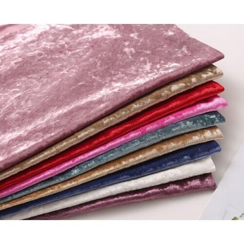 Gold velvet leather Diamond luster african fabric for dress Stretch gentle thin flannel cloth diy Clothes Shirt Sewing Handmade