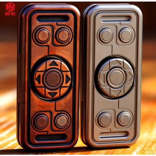 1PC EDC Creative Science Education Metal Finger Gyro Table Copper Adult Decompression Rotating Handy Toys