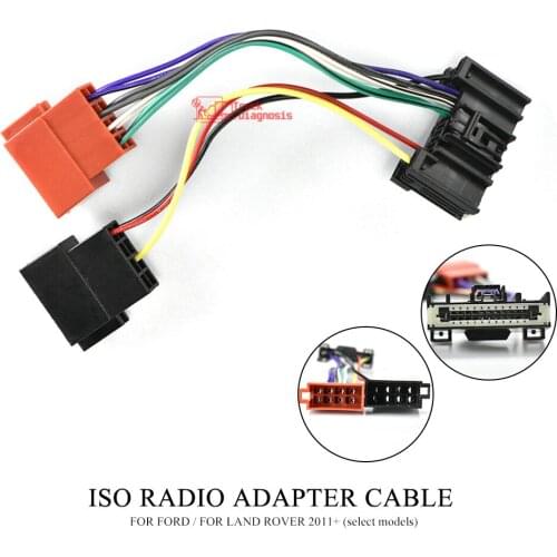 12-140 ISO Radio Adapter for FO-RD for LAND ROVER 2011+ (select models) Wiring Harness Connector Lead Loom Cable Plug