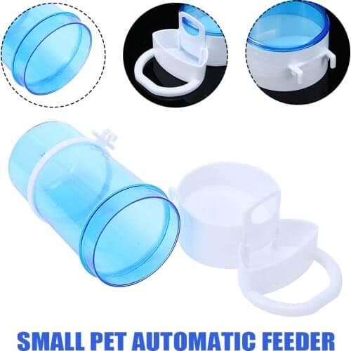 Automatic Pet Hamster Bird Feeder Water Drinker Seed Clipper Fountain Cage