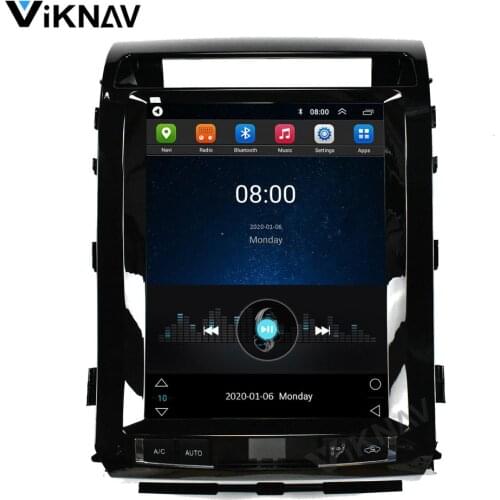 Car GPS Multimedia Player For-TOYOTA Land Cruiser 2008-2015 Tesla Style 12.1 inch Vertical Screen DVD Player