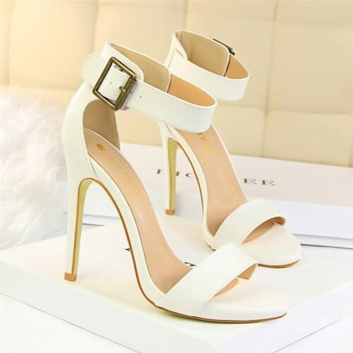 High Heels Sandals Women Mary Jane Shoes Vintage Heels Leather Sandals Women Ladies Sandals Designer Shoes Women Luxury 2020