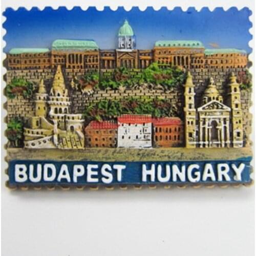 Budapest Hungary Tourism Souvenir Fridge Magnets Creative Handmade Refrigerator Magnetic Message Stickers Home Decor Decoration