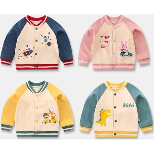 Children Clothes Unisex Jacket For Girls Autumn Winter Plus Velvet Warm Jacket Kids Casual Baseball Uniform Outerwear Boys Coat