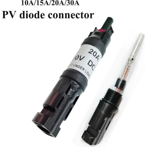 New!!!30A 20A 15A 10A PV Diode solar Connector IP67 Waterproof For PV System Solar panel Parallel Connection protection