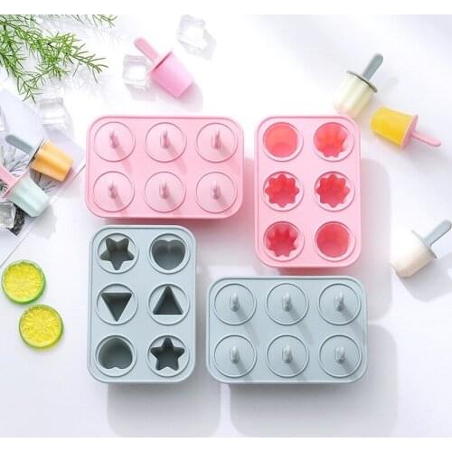 2021 New Home Handmade Homemade DIY Ice Cream Mold Ice Box Popsicle Mold Ice Cube Mold Silicone Mold Kitchen Accessories