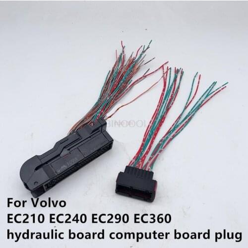 For Volvo EC210 EC240 EC290 EC360 hydraulic board computer board plug high quality excavator accessories free mail