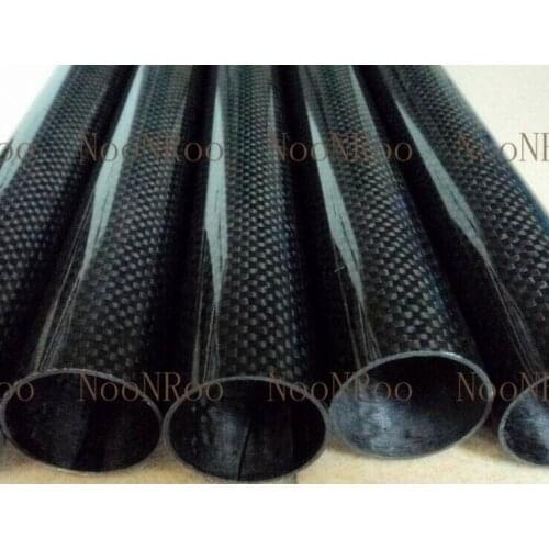 3K Glossy plain Weave Fishing Rod Carbon Tube 20mm x22mm x 500mm 100% full carbon DIY fishing rod tube