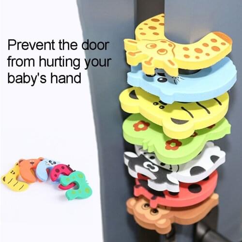 2 PCS Baby Child Proofing Door Stoppers Finger Safety Guard Random Holder Lock Safety Guard Finger Protect Toy For Baby