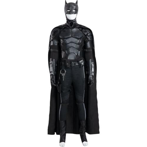 Halloween Superhero new Bat hero Bruce Wayne Cosplay Costume Adult Battle suits Outfit Party Full Props Suit