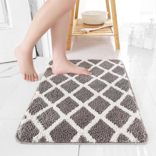 Bathroom entrance door mat washable non-slip kitchen mat floor mat bedroom bedside room waterproof modern rugs bath rug