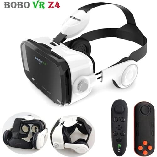 Original Bobovr Z4 Leather 3d Cardboard Helmet Virtual Reality Vr Glasses Headset Stereo Bobo Vr For 4-6' Mobile Phone