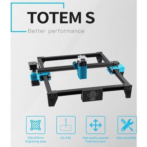 TOTEMS 40W Desktop Laser Engraver Wood Router CNC Router High Precision Laser Engraving Machine Fast Carver Laser Cutter Printer