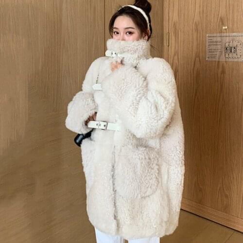 LIMINDSPCXQQ White Fur Coats