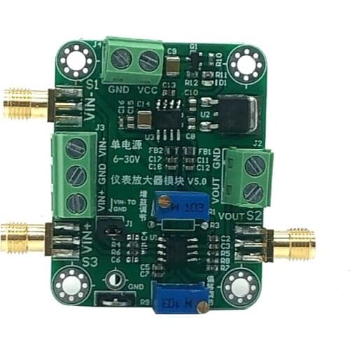 Millivolt/microvolt Amplifying Instrument Amplifier AD620 Module Single End/differential Single Source Low Noise