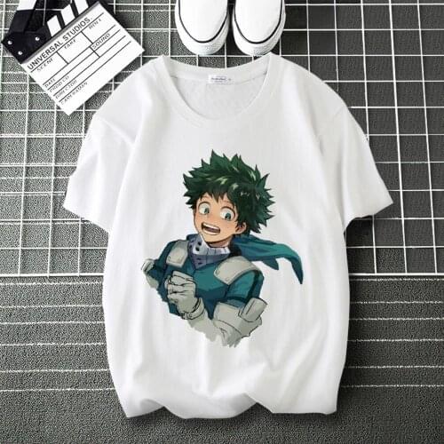 My Hero Academia Bakugo Katsuki Graphics Printed Soft T-Shirt Round Collar Short Sleeve Modal Unisex Tshirt